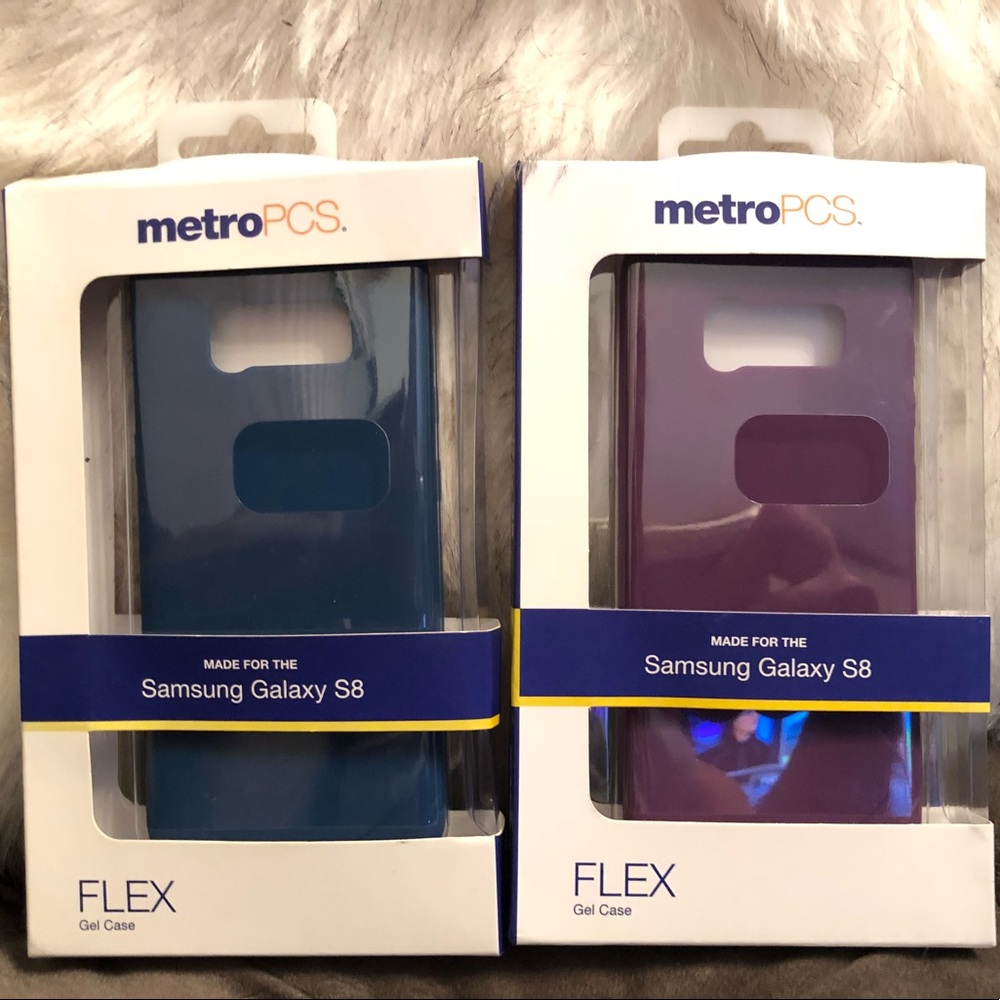 NEW 2 TWO Metro Samsung galaxy S8 flex gel cases